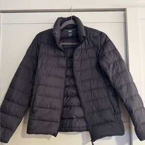 Uniqlo black ultra light down jacket - size small